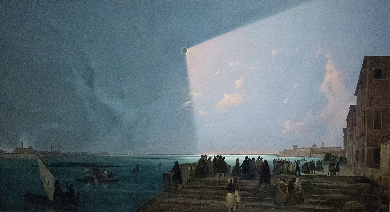 L'eclissi di sole a Venezia dell'8 luglio 1842 alle Fondamenta Nove